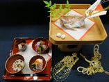 日本の伝統文化にのっとった「お食い初め」の本膳も対応可能。