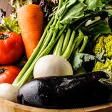 南知多の自社農園DENファームや全国の提携農家様から新鮮でおいしい野菜を仕入れおります。