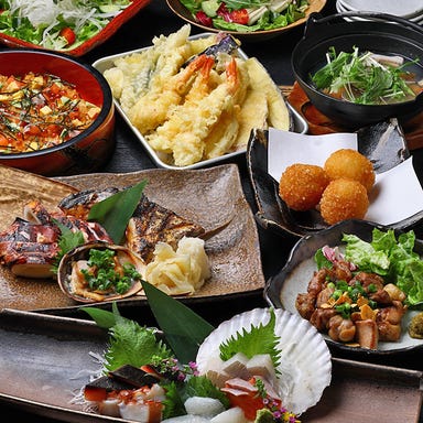 黄金あなごと季節の天ぷら 海ごこち_【お料理のみ】『海ごこち宴会堪能コース』お造り・天ぷら等、全6品 3,100円