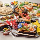 三陸の魚介と仙台牛のコース『本会席　月コース 』〈全8品〉宴会・接待　