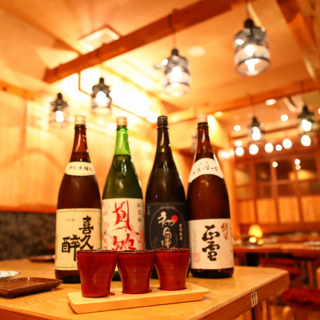 日本酒の種類も豊富！おでんと日本酒