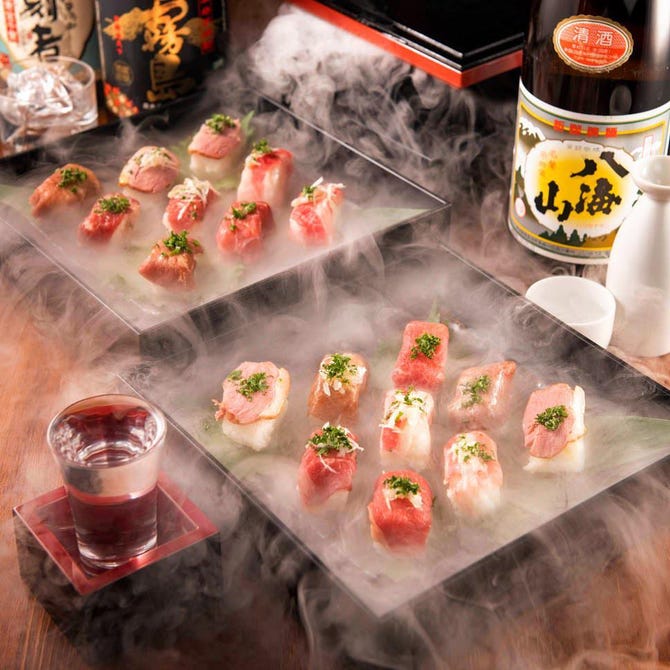 もつ鍋 肉炙り寿司食べ放題 Suigetsu 新宿駅前店 新宿 焼き鳥 ぐるなび