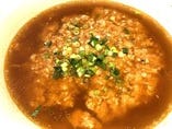 【少子湯麺】挽肉とトロロの辛し麵