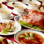 鮑・フカヒレ・北京ダックの豪華食材に舌鼓『三大珍味コース』