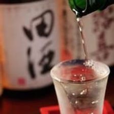 日本酒もこだわりの品揃えです。