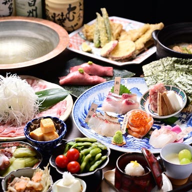 個室炉端よろずや_人気No.1【120分飲み放題付】『夢二コース』鮮魚のお造りや旬菜など料理長が腕をふるう逸品を堪能