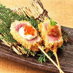 個室居酒屋 海鮮料理 さかなや道場 町屋駅店_【希少部位】まぐろハラモのレアカツ串