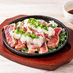 個室居酒屋 海鮮料理 さかなや道場 町屋駅店_【希少部位】まぐろハラモのレア焼き　おろしポン酢