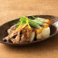 個室居酒屋 海鮮料理 さかなや道場 町屋駅店_【希少部位】鮪ほほ肉と豆冨のみぞれがけ
