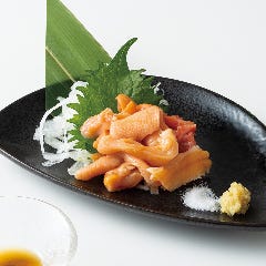 個室居酒屋 海鮮料理 さかなや道場 町屋駅店_ごま油で食べる黒ミル貝刺身