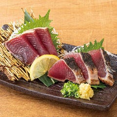 個室居酒屋 海鮮料理 さかなや道場 町屋駅店_鹿児島県枕崎産 藁焼きカツオたたき