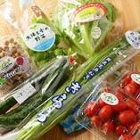 野菜も主役の一つ。三重県の新鮮なものを使用しております。