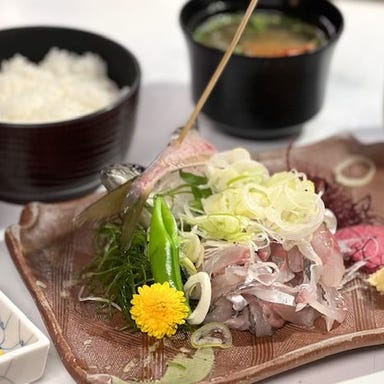 ぱぁくえりあ やまもと_活あじのたたき定食