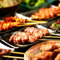 人気串満載！焼き鳥コース＜120分飲み放題＞4620円！