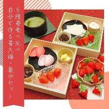 木更津産５種の苺食べ比べ 自分で作る苺大福・最中セット(いちご・イチゴ)