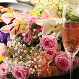 [宴会サポート!]
花束&装花の手配や、お祝い料理もご用意可能◎
