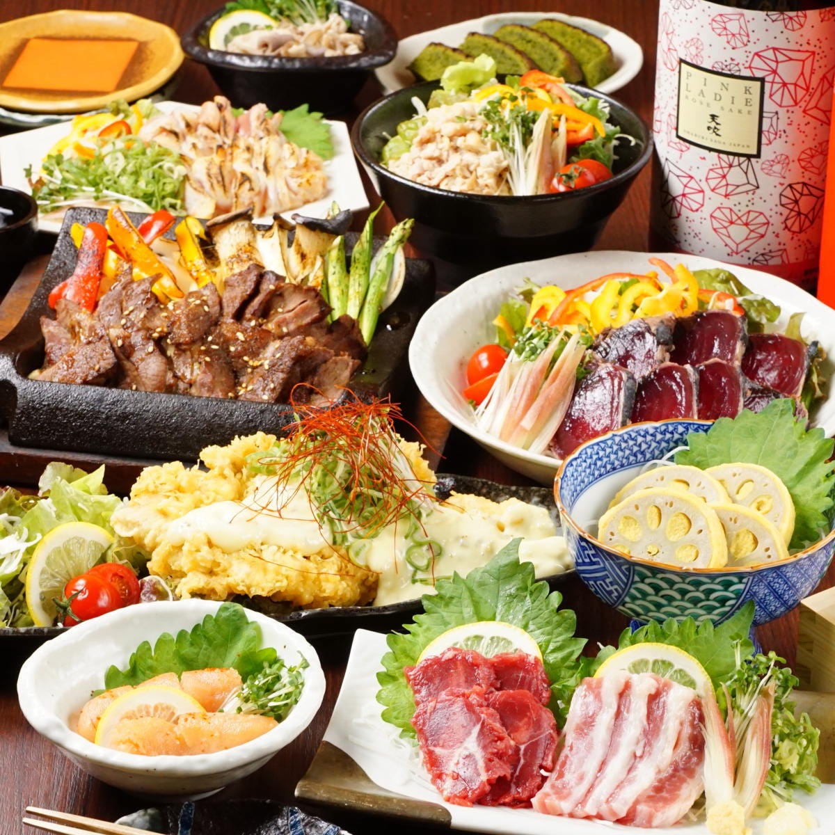 全席完全個室 うまかもん料理 九州魂 ～KUSUDAMA～ 布施店 メニュー： 飲み会コース ぐるなび