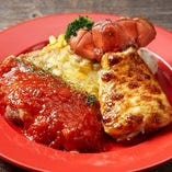 ロブスターの黄金焼き&チキンミラネーズ
Lobster Tail with Mayonnaise Sauce & Chicken Millanese