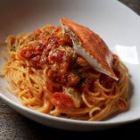 ワタリガニのトマトパスタ
Blue Crab Pasta Flavored With Tomato Sauce