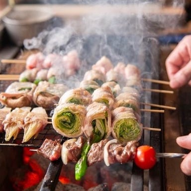 個室居酒屋 炭火焼き鳥ほむら 池袋本店_彩り豊かな野菜巻き串