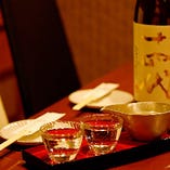 錫製の酒器でじっくり日本酒を堪能いただけます