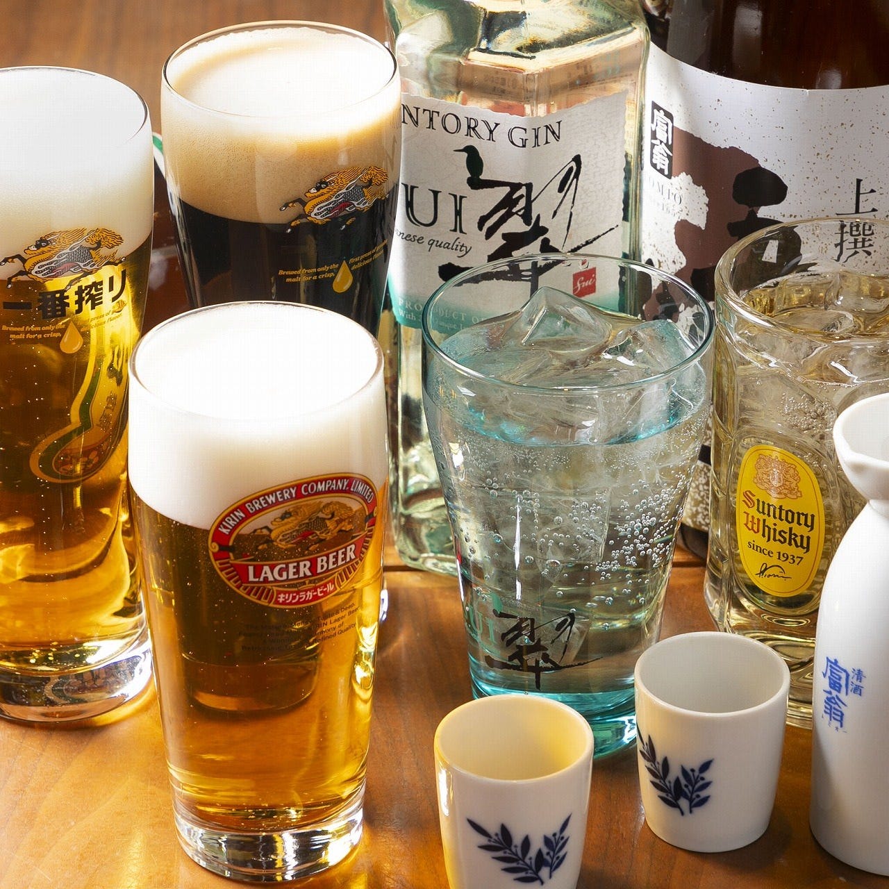 キリン生3種や焼酎、日本酒にハイボール◎種類豊富な飲み放題