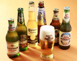 ビールもイタリア産からノンアルコールまで、取り揃えています。