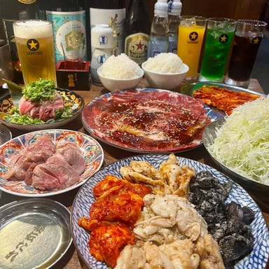 キンキン麦酒とプリッと小腸 近江牛畜産あさひ 山科店_【梅】近江牛に名物ホルモンが楽しめる♪あさひ満腹≪お料理のみ≫3,500円コース