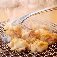 キンキン麦酒とプリッと小腸 近江牛畜産あさひ 山科店