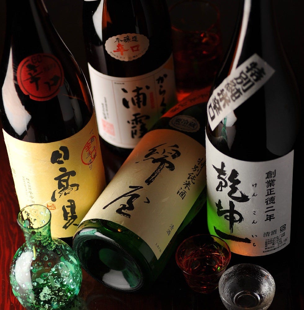 宮城の日本酒を多数ご用意。