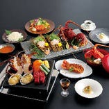 伊勢海老とステーキのわいわい焼コース