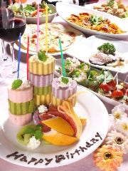 タワーケーキが可愛い！誕生日・記念日におすすめ！