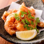 「鹿児島産 赤えびの唐揚げ」は、ビール片手にお召し上がりください