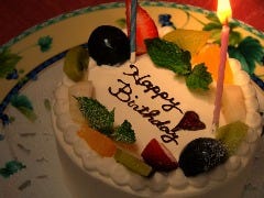 他のディナーメニューでもオプションでケーキご用意できます♪