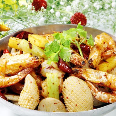 京華樓 中華街大通り店(別館)_小海老とイカの麻辣干鍋★★/☆