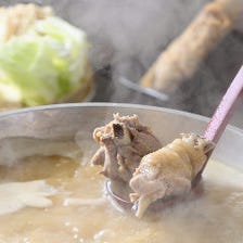 【飲み放題付】特製鶏鍋（水炊き）のおすすめコース　6,500円