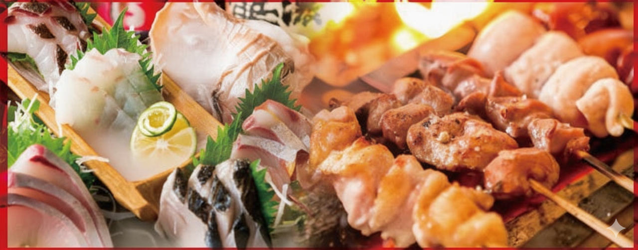 焼き鳥＆寿司食べ放題 個室居酒屋 船橋 炎 ほむら