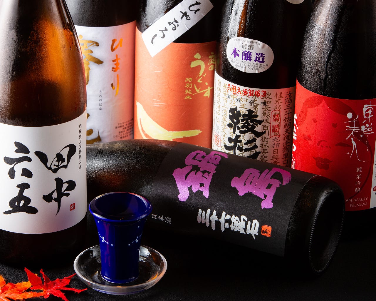 地酒や県外の日本酒の種類も豊富です。