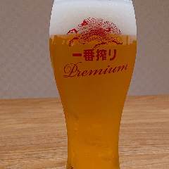 一番搾りプレミアムの生ビールに加え、瓶ビールも5種類ご用意。