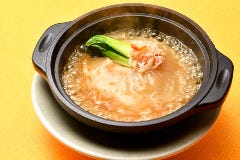 人気No.1のフカヒレ姿の土鍋煮込み