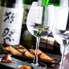 日本酒ワイン計60種類以上!!獺祭ｱﾘﾏｽ