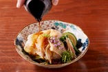 薩摩黒鶏と京野菜のしゃぶしゃぶサラダ