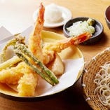 海老と春野菜の天ぷら盛り合わせ