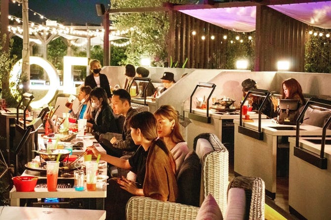 The Rooftop q なんばパークス店 なんば 難波 バーベキュー ぐるなび