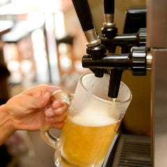 ビールはアサヒ！500mlの つめたーいビールをお届け♪