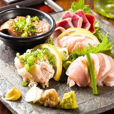 【期間限定オススメ!!】『鶏彩コース』￥5,100円⇒￥4,000円　2.5時間飲み放題付　８品