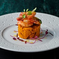 LAPIS BLEU TOKYO 有楽町店_海老と黄金かぼちゃのピューレ