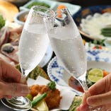 大きなご宴会に。飲み放題のご用意も可能です