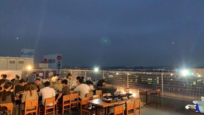 20時以降も営業中 立川 絶景ビアガーデン～そら島～