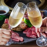 記念日やお誕生日など、記念日にはスパークリングで乾杯を。